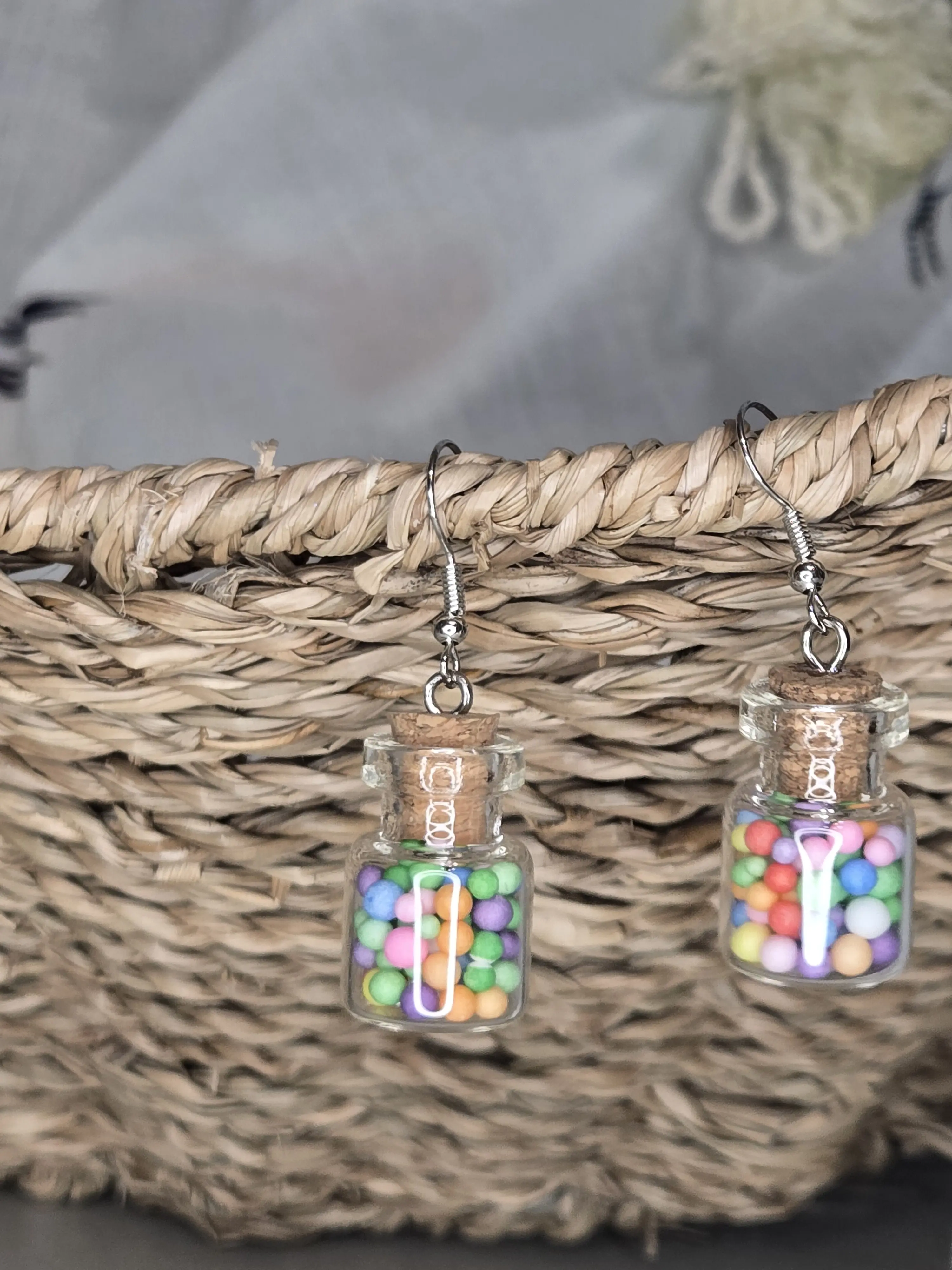 Cute Gumball Costume Jewelry Earrings, Fashion Accessory for Daily Wear
