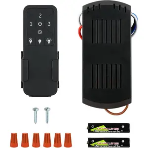 Ceiling Fan Remote Replacement, 3 Speed Universal Ceiling Fan Remote Control Kit with Light Dimmer, Ceilig Fan Light  for Harbor Breeze, Hampton Bay, Hunter, Honeywell, Timing and