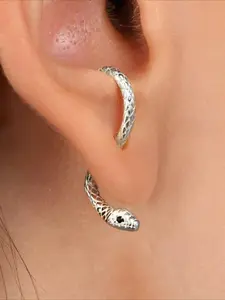 Women's Elegant Snake Design Earrings, Fashionable Jewelry for Party, Daily Clothing Decor, Casual Trendy Jewelry, Trendy All-match & Exquisite Jewelry for Birthday Gift