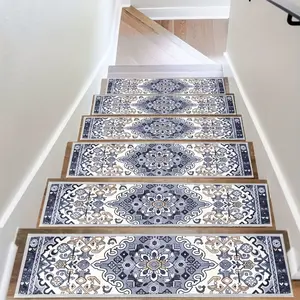 Set Of 15, 30X8 Inch Premium Non-slip Stair Treads, Safety And Traction Indoor Stair Runner Blanket - Great For Dogs, Seniors And High Traffic Areas!