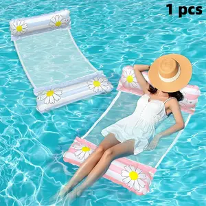 Adult Pool Hammock 2-Tube Simple Design, 4-In-1 Multi-Function Pool Float Toy, Pool Raft Lounge Float, Ideal for Adult Vacation Relaxation