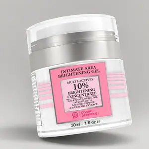 Intimate Brightening Gel Skin Care by Divine Derriere - Dark Spot Remover Brightening Gel with 10% Kojic Acid & Peptide - Better than Renew Her Oil