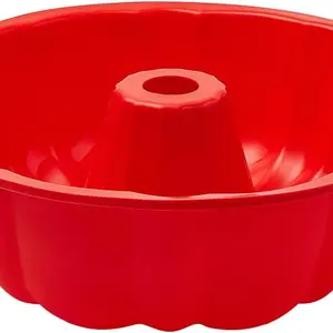 silicone cake pan, silicone Cake Molds, Bakeware Non Stick 10 inch Pan for Jello,Gelatin,cake, Silicone Baking