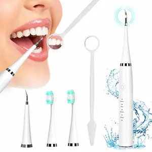 Ultrasonic Dental Scaler Teeth Cleaner – USB Rechargeable Tartar Remover, Plaque Cleaning Tool, Waterproof Oral Care Device for Adults, Daily Dental Hygiene Kit #SummerVibes