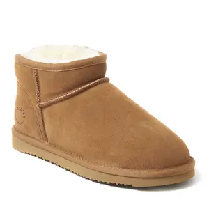 Fireside by Dearfoams Women's Riverland Genuine Shearling Micro Bootie