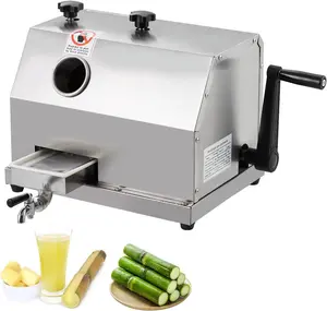 Sugar Cane Juicer,Manual Sugar Cane Juicer Machine, Sugar Cane Press With 3 Stainless Steel Drums, Sugarcane Juice Machine With 110LBS/H, Suitable for Home,Commercial
