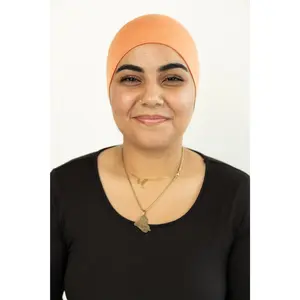 Jersey Under Scarf Tube Cap - Mango Orange