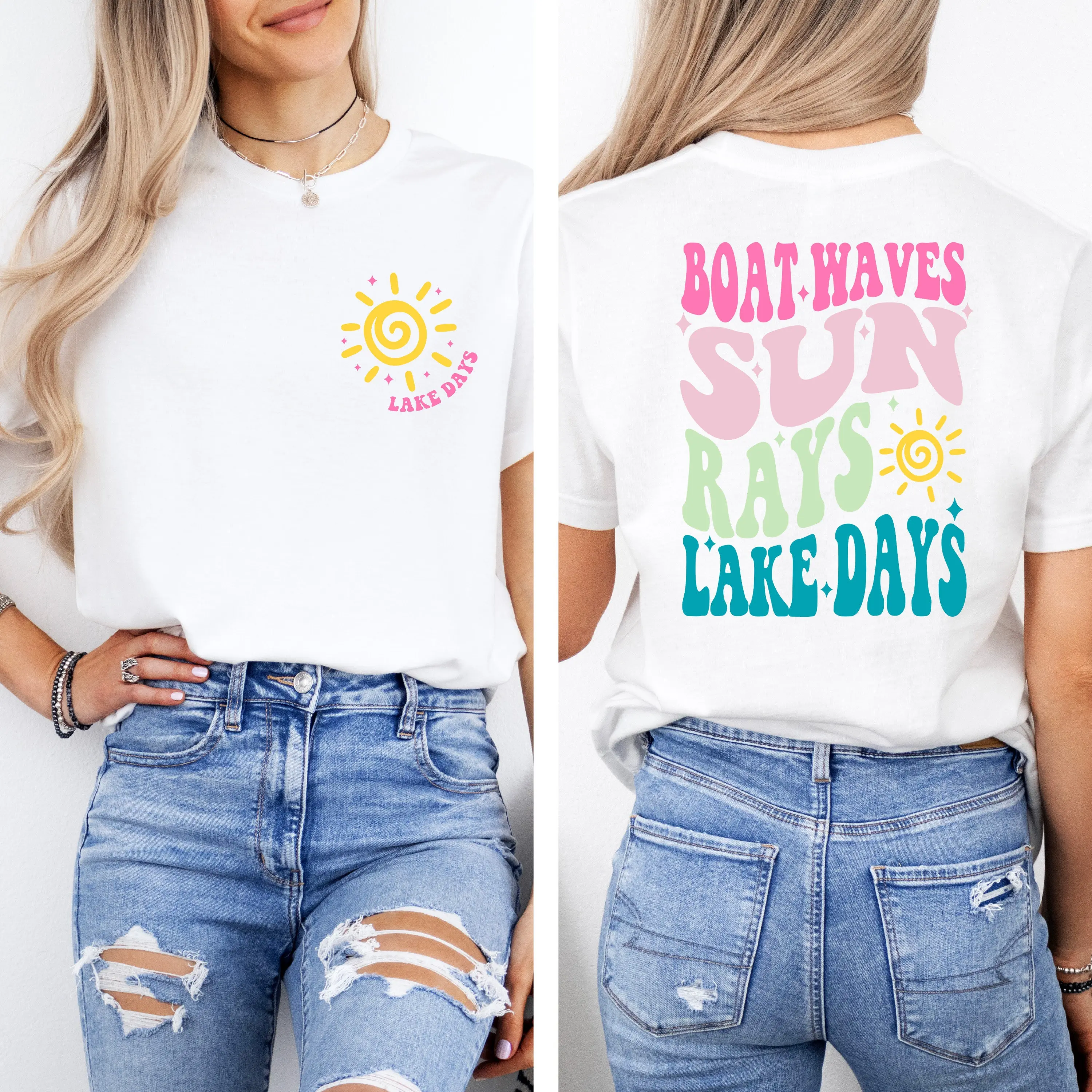 Boat Waves Sun Rays Lake Days TShirt, Lake Life Shirt, Boat Shirt, Summer Shirt, Adventure Shirt, Summer Life Shirt, Camping Shirt