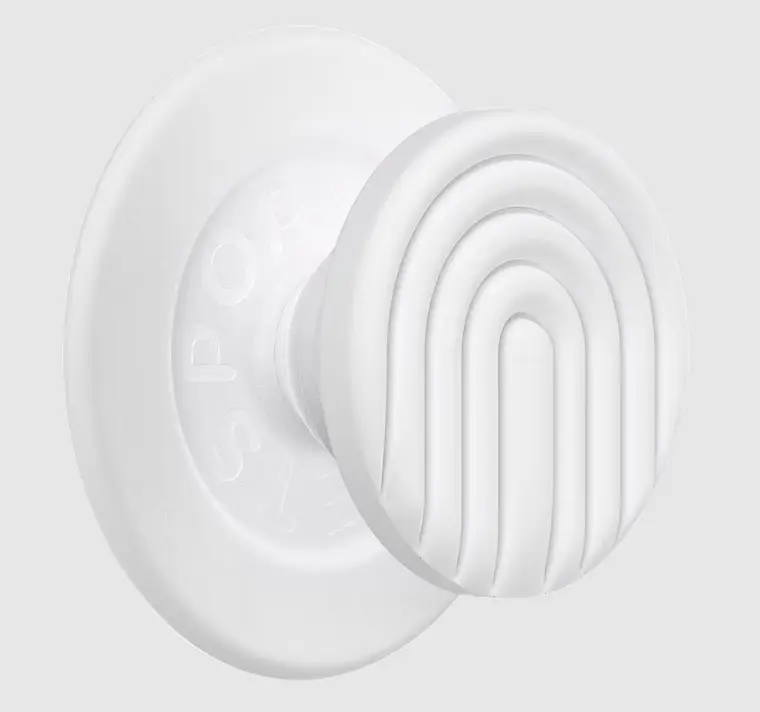 PopSockets PopOut Coconut Creme Curves MagSafe PopGrip - Magnetic Curved Phone Holder & Stand, Essential Mobile Device Accessory