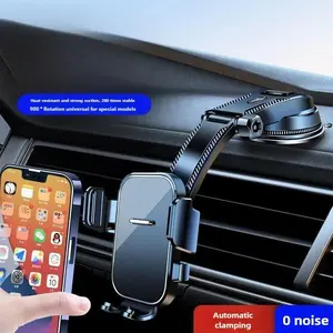 Auto-clamping  car dashboard  mount New Model Car Phone mobile Holder Universal Suction Cup Stable In-car Interior Navigation Mounting Stand dashboard windshield car magnet air vent phone holder