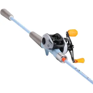 Fishing Reel Rod Combo, 24Ton Graphite Blanks 2- Casting & Spinning Rod for Bass Fishing