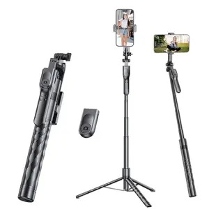 2026 New Upgraded Professional Anti-Shake Gimbal Selfie Stick , 1.7m Extendable Selfie Stick with Tripod Stand & Wireless Remote. 360° Rotation for Vlogging, Compatible With iPhone 17/16/15 & Android Phones.
