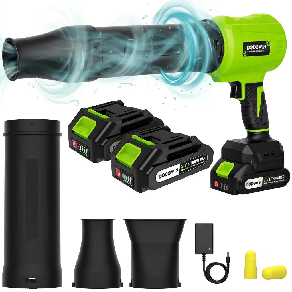 DODOWIN Turbo Jet Blower,Leaf Blower, Violent Turbo Fan, Pure Copper Motor,Car Drying After Wash, Cordless Turbo Power Air Duster, Handheld Snow Blower,Garden gifts
