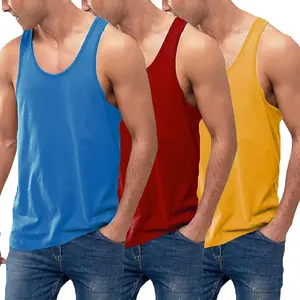 COOFANDY Men's 3 Pack Tank Tops Cotton Performance Sleeveless Casual Classic T Shirts