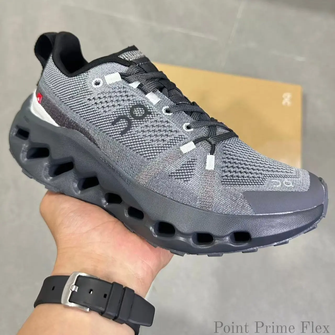 Dark Mode Aesthetic Runners - Stealth Grey Design with Shock-Absorbing Cloud Sole