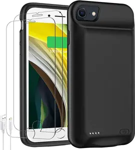Battery Case for iPhone 6/6s/7/8/SE(2020/2022),Upgraded 10000mAh Rechargeable Portable Protective Extended Charger Case Compatible with iPhone 8/7/6s/6/SE2/3 (4.7 inch) Charging Case & Carplay (Black)