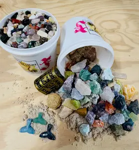 THE MINI MERMAID - QUART SIZED NATURAL CRYSTAL RAW STONE MINING BUCKET