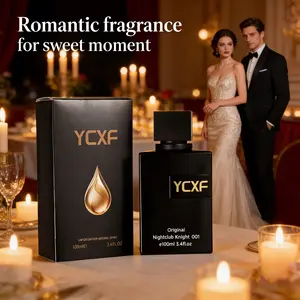 Men's Original Night Club Cavalier Eau De Parfum Spray - 3.6oz, Woody Pineapple & Lavender Scent, Elegant Bottle, Long-Lasting, Suitable for Parties, Dates, Hair Use