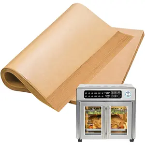 100PCS Extra Large Air Fryer Parchment Paper Liners - Disposable 26 QT Compatible with Emeril Lagasse French Door 360 & Big Basket Air Fryers, Non-Stick Baking Sheets Accessories