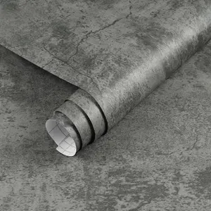 Retro Cement Pattern Self-adhesive Textured Peel And Stick Wallpaper, Waterproof Wall Sticker, Wall Decor for Home Living Room Bedroom Hotel Cafe Library