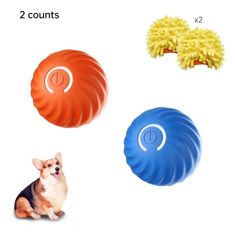 Petgravity Motion-Activated Auto Bounce Dog Ball Toy - Nylon+TPU, Durable Chew, Solid, USB Rechargeable, Interactive Self-Moving Accessory for Small/Medium Dogs