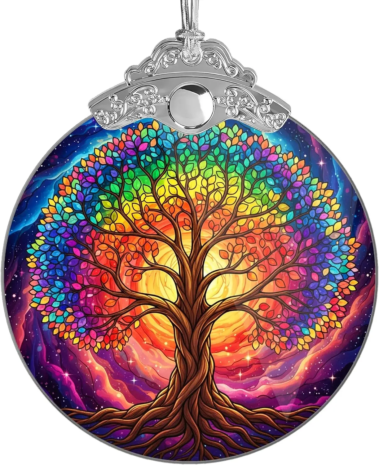 Tree of Life Ornaments for Christmas Tree, 3.54" Acrylic Suncatcher Ornament with Vibrant Style, Spiritual Gifts for Women, for Women, Stocking Stuffer, Ornament 2025