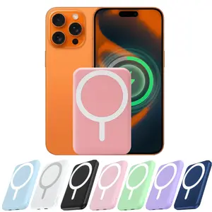 podoru for Magsafe Battery Pack, 5000mAh Magnetic Power Bank with Type-C Cable 20W PD Fast Charging Lighting Input Wireless  Charger for  17/16/15/14/13/12 Series outdoor trip travel  Chargeable Phone power bank portable power bank power bank charger