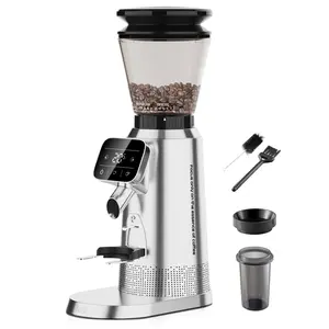 TUNI G2 Espresso Grinder 70 Grinding Setting 40mm Conical Burr Grinder, Anti-Static Burr Mill Coffee Bean Grinder, Precision Electronic Timer and LED Touch Screen