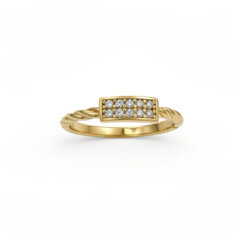 10K Real Gold Ring – Elegant Classic Band for Women – Fine Jewelry