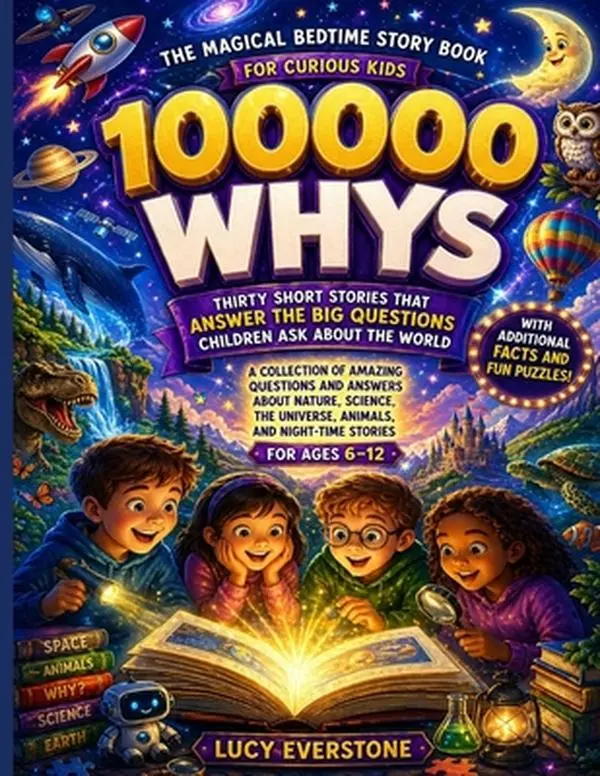 100,000 Whys The Magical Bedtime Story Book for Curious Kids Ages 6-12: Thirty Short Stories That Answer the Big Questions Children Ask About the Worl -- Lucy Everstone, Paperback