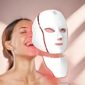 Wireless LED Face Mask-With Red Light Therapy,Portable and Rechargeable for LED Facial Mask Skincare at Home and Travel, The Ultimate Gift Choice for this Season