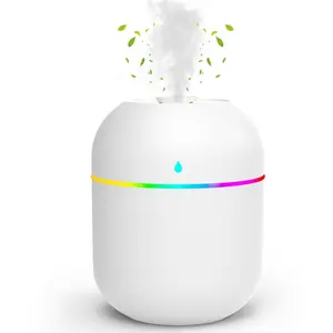 Portable Cool Mist Humidifier with Night Light and Air Freshener, Ultra-Quiet USB-Powered Mini Humidifier, Instant Dry Air Relief for Better Sleep & Breathing, Home Humidifier, Usb Humidifier Machine