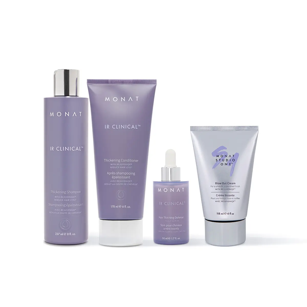 Kellie's Bundle: Jump Start - IR Clinical Thickening Shampoo, Conditioner, Serum and Blow Out Cream.