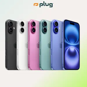 Refurbished iPhone 16 (Unlocked) - Acceptable Condition with 1-Year Warranty by Plug