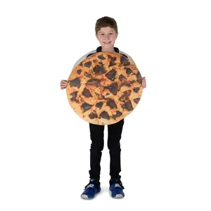 Chocolate Chip Cookie Costume For Kids - Fun Cookie Tunic Outfit with Adjustable Straps - Perfect for Halloween, Birthday Parties, Pretend Play & Cosplay - One Size Fits Most