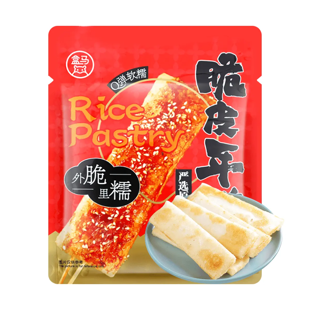 FRESHIPPO Crispy Rice Cake 10.58 oz – Crunchy Outside, Chewy Inside with Sweet & Spicy Flavor Sauce & Seasoning Powder | Gluten-Free Snack Healthy Traditional