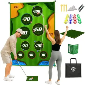 Golf  for Adults Outdoor Indoor - Backyard Chipping Set with Sticky Balls - Family Entertainment Multi-Player Action -  and Party Activity -  for Golfers
