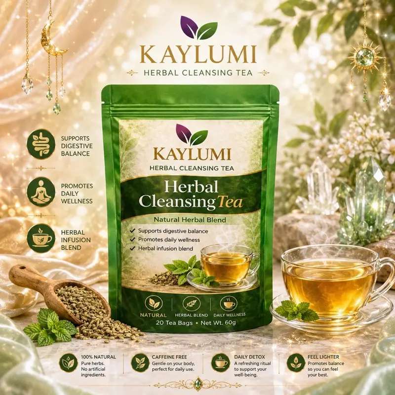 KayLumi Herbal Cleansing Tea (kase vant)- Natural Soothing Blend for Gut Health & Skin Support - 20 PCS - Gentle for Daily Use Healthy Kidney Tea Organic Tea peppermint leaf