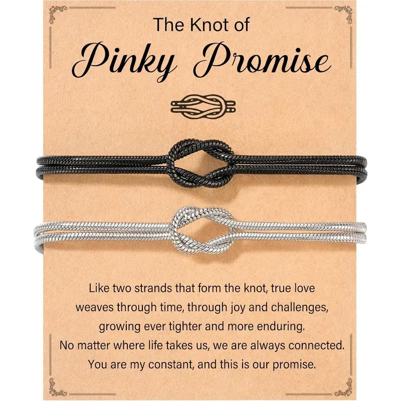 Unisex Hypoallergenic Stainless Steel Love Knot Snake Chain Bangle - Adjustable Fit, High Quality Fashionable Bracelets Bangles, Love Gift for Boyfriend, Daily Wear Fashion Jewelry, High Quality Bracelet, Gifts For Boyfriend, Non Tarnish Jewelry, Love Gif