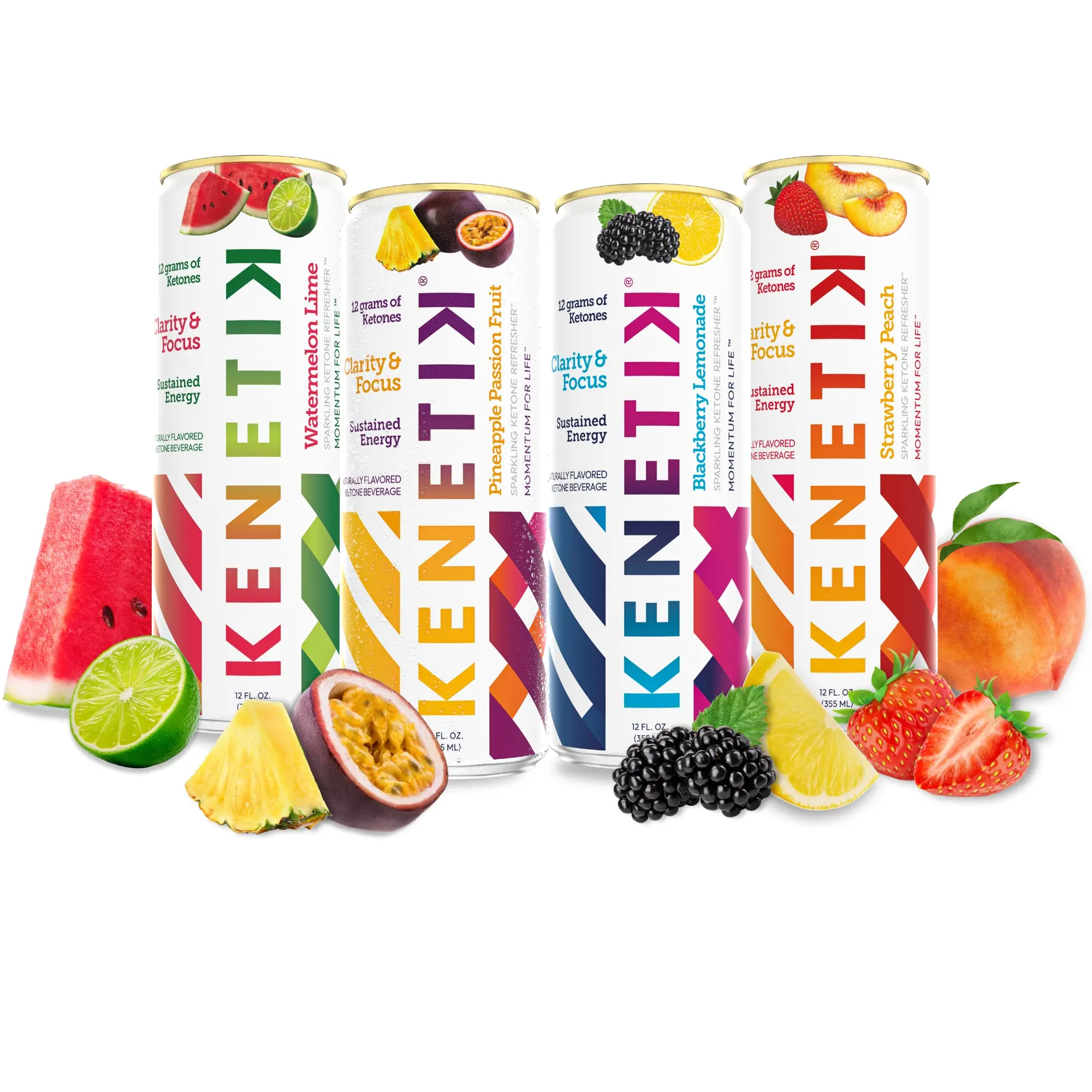 KENETIK Caffeine-Free Focus Drink – Brain Fuel for Mental Clarity and Cognitive Endurance, Sugar-Free, Bioidentical Ketones (D-BHB), 12oz