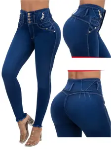 6702 Colombian High waits butt lifter Jean's Colombianos Cintura Alta Levanta Cola