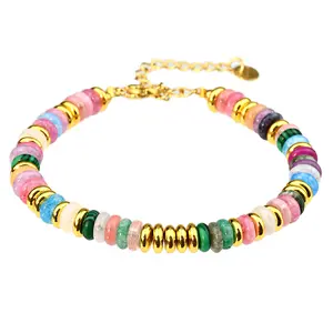 Unisex Colorful Beaded Bracelet - Unique Resin Beads, Boho Statement Costume Jewelry, Daily Wear, Summer Vacation Fashion Accessory
