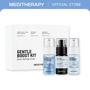 Gentle Boost Kit | Korean Skin Care Set (Retinal & Hyaluronic Acid Serum & Squalane Moisturizer) Anti-Aging & Hydrating Routine | MEDITHERAPY Official