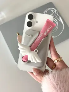 RHODE Magnetic SNAP-ON LIP CASE Lip Holder with MagSafe Case for iPhone 17 Air 16 15 14 13 12 Pro Max Gloss, valentine gift Phone Cases Compatible with MagSafe Functionality  magsafe