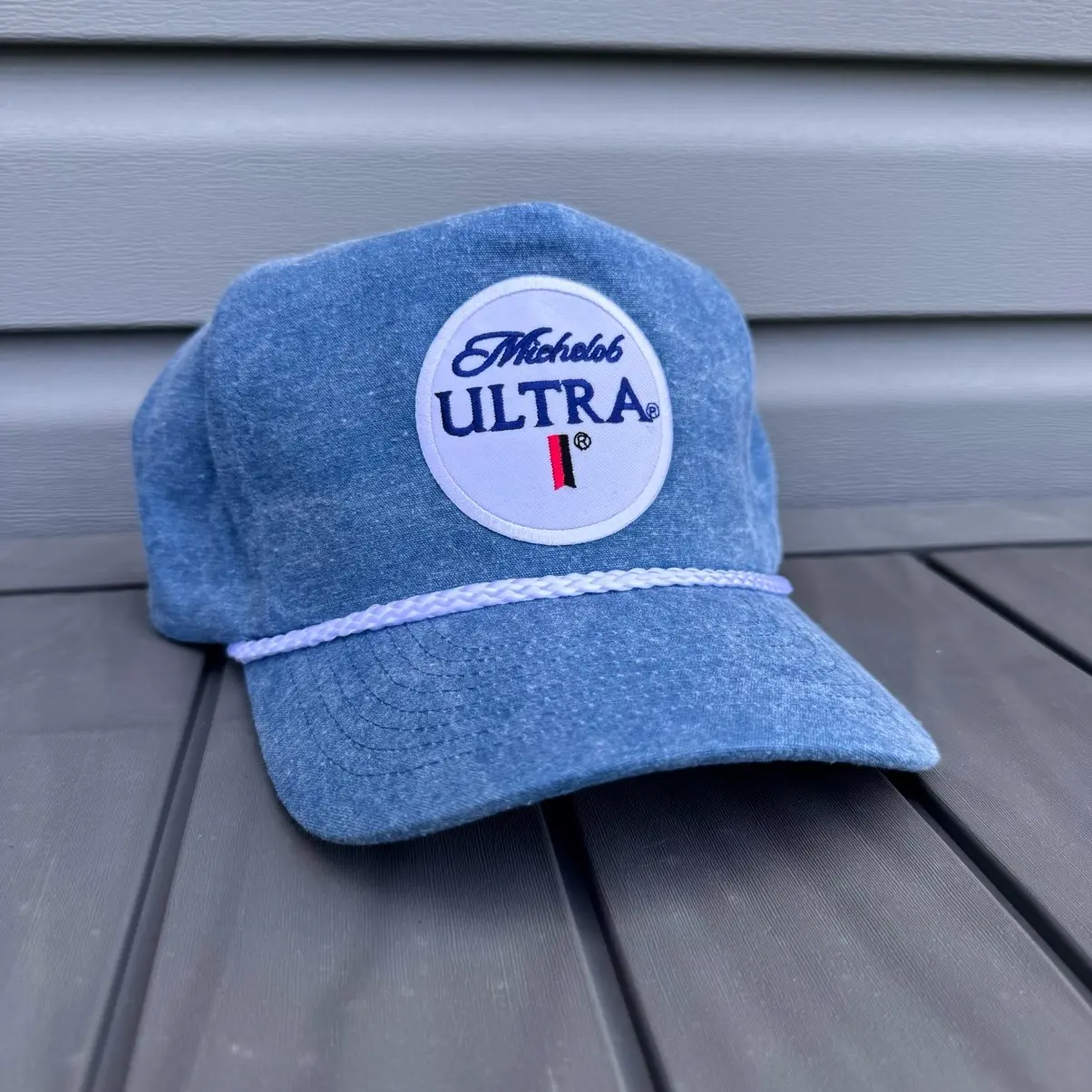 Michelob Ultra Round Logo Blue Trucker Hat