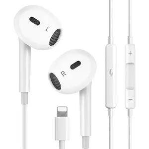 Wired Headphones for iPhone Ear buds with Lightning Connector (Built-in Microphone & Volume Control) Earbuds Compatible for iPhone 14/14 Pro/14 Plus/13/12/11/XR/XS/X/8/7