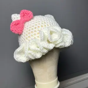 Cute Pink Bow Kitty-Inspired Hat-Millymilans