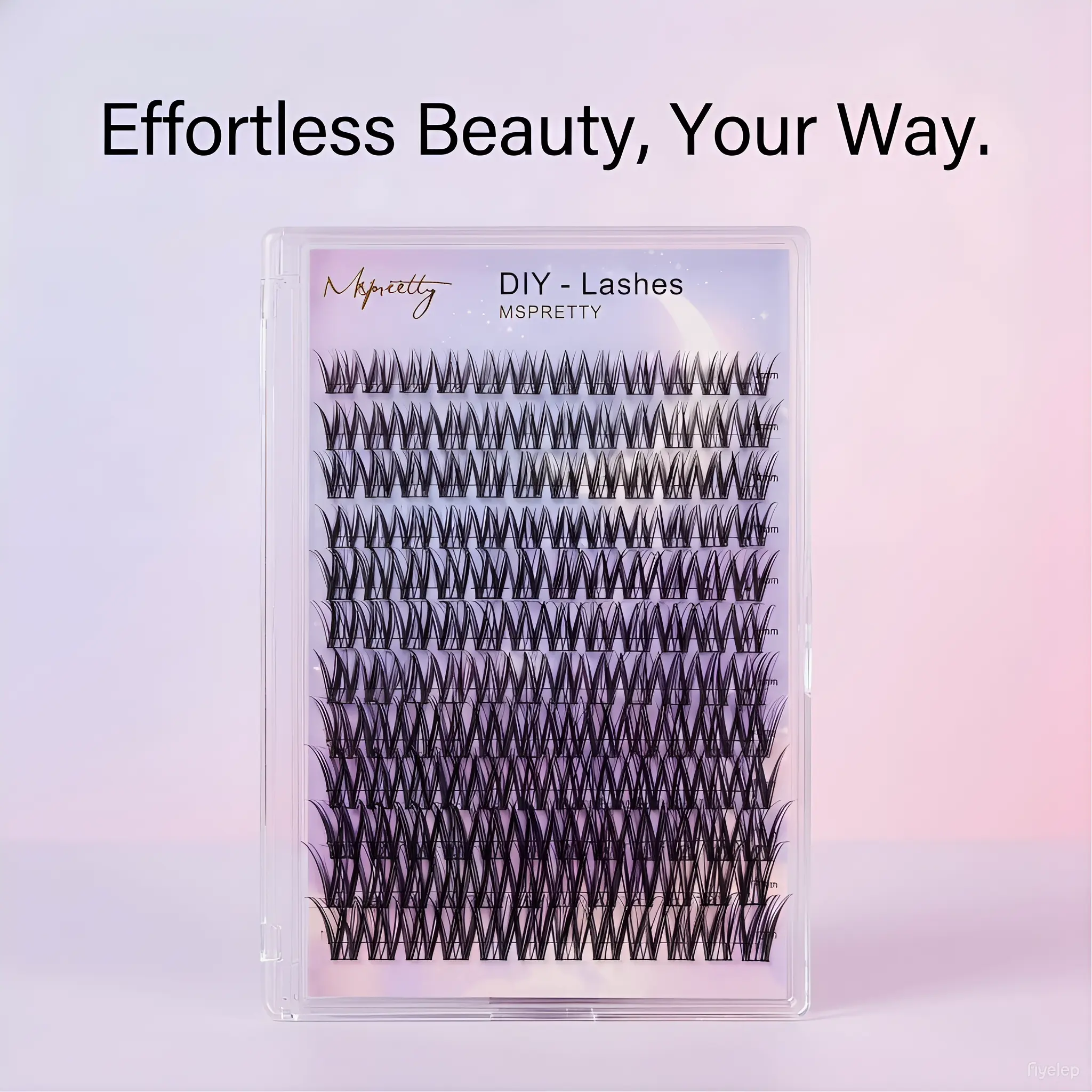 Misspreetty Individual Eyelash Clusters, 0.07mm CC Curl 16-18mm Natural False Lashes, DIY Thick Eyelash Extensions for Cosmetic Wholesale Use, Eyelashes Extensions, 16 – 18 Mm Wispy Volume Set