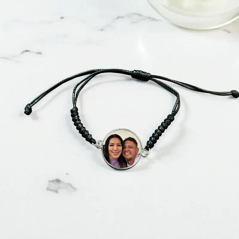 Comfort Bracelet with Personalized Photo Charm for Toddlers & Children Back to School Separation Anxiety Pre-School Support