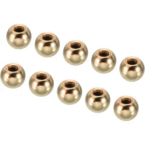 M4 Thread Cap Nuts Knob, 50 Pack Steel Ball Lamp Decoration Screw Caps Nut Cover for Furniture Lighting, French Gold